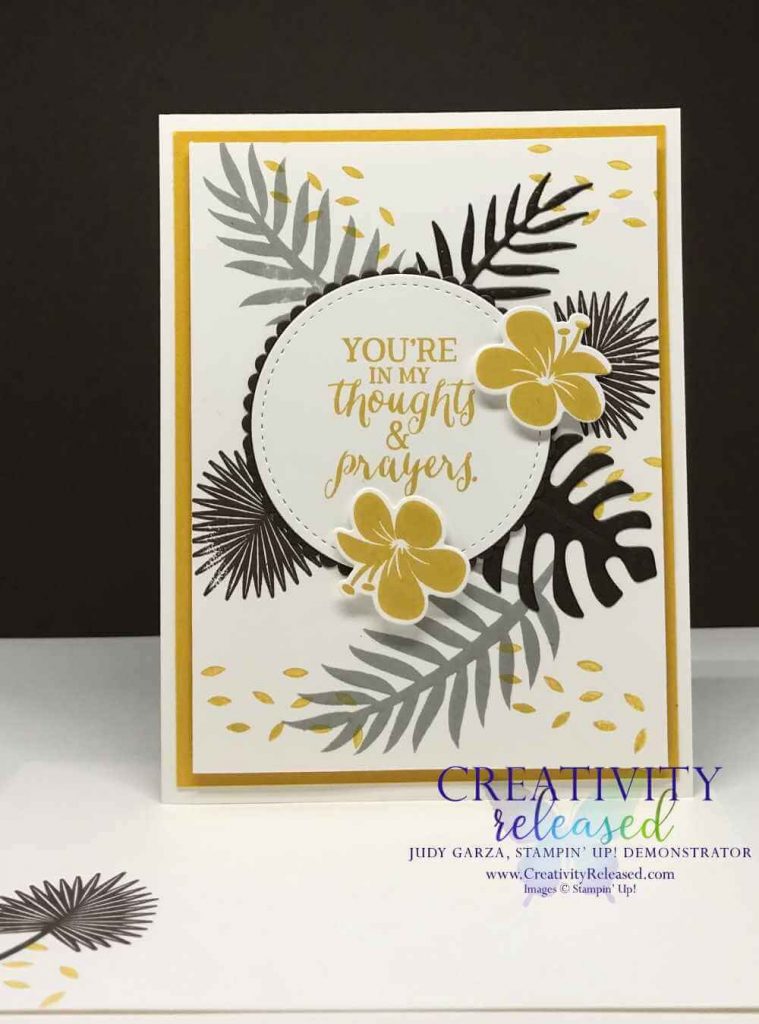 A card using the Tropical Chic stamp set by Stampin' Up!