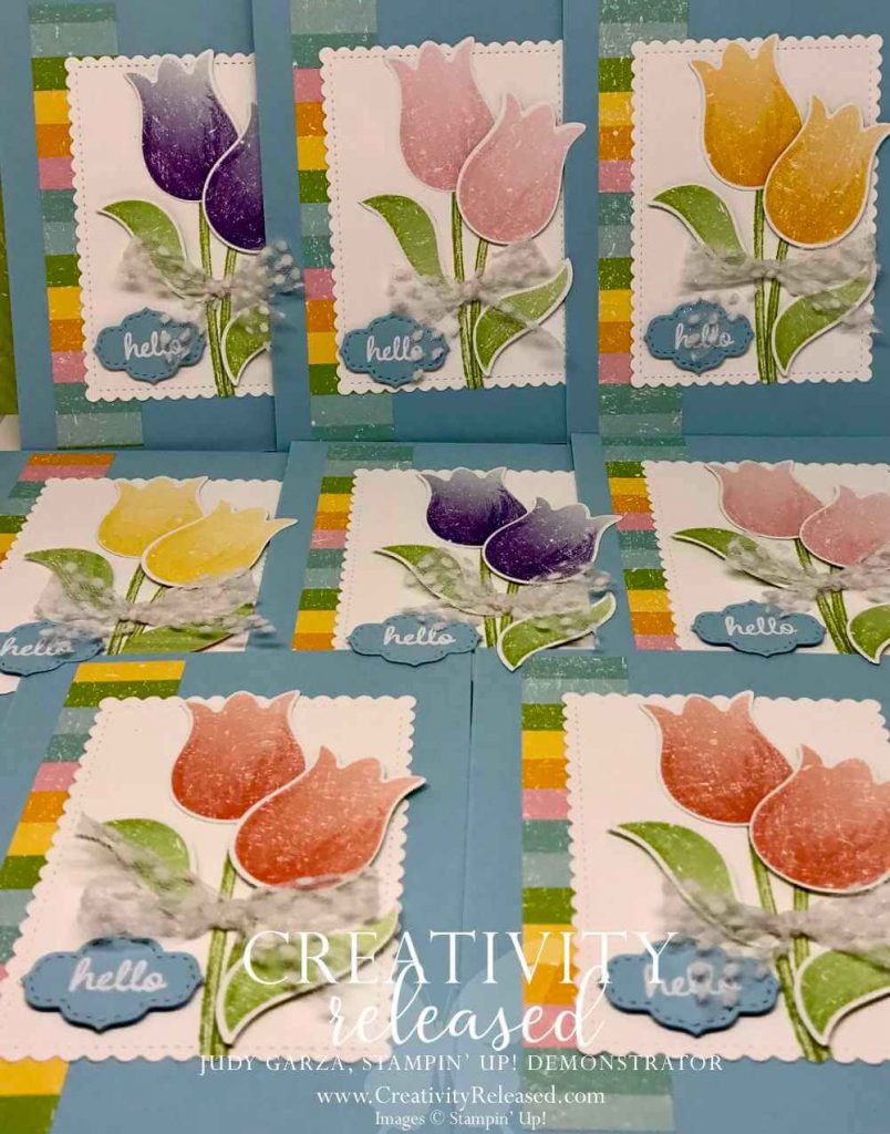 Multiple cards using the same tulip DSP and punch.