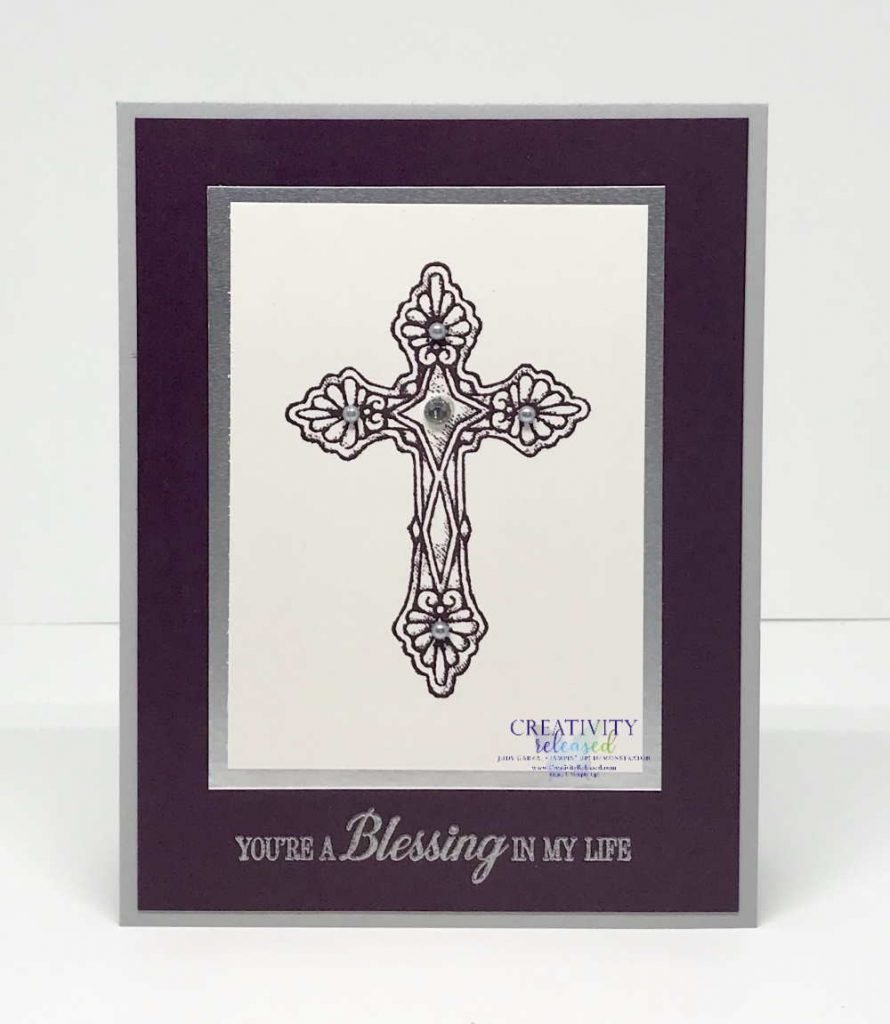 A handcrafted card using the His Love stamp set by Stampin' Up!