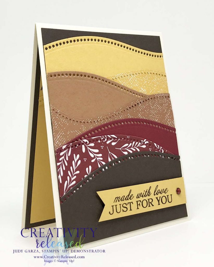 A Birthday card using Stampin' Up Curvy Celebrations bundle.