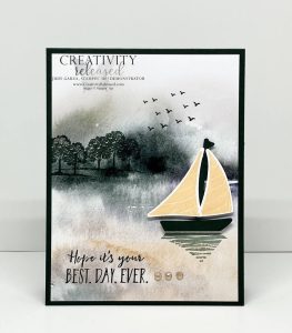 A masculine birthday card using New Horizon's DSP and the Let's Set Sail stamp set by Stampin' Up!