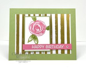 A birthday card made with the Artistically Inked stamp set by Stampin' Up!